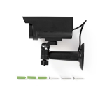 Caméra de sécurité factice Nedis bullet Solar extérieur gris