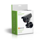 Caméra de sécurité factice Nedis bullet Solar extérieur gris