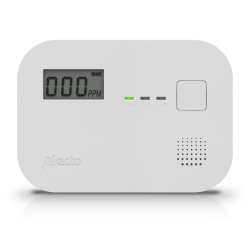 Détecteur de monoxyde de carbone Alecto 10 ans capteur et écran COA3910 blanc