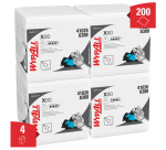 Poetsdoek WypAll X80 PowerClean 305x317mm 4x50vel wit 8388