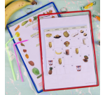 Pochette avec cadre à suspendre Tarifold A4 bleu 5 pièces