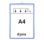 Pochette avec cadre à suspendre Tarifold A4 bleu 5 pièces