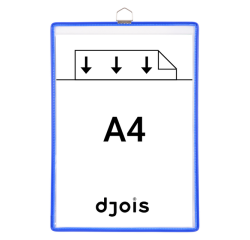 Zichtpanelenframe hangend Tarifold A4 blauw 5 stuks
