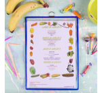 Pochette avec cadre à suspendre Tarifold A4 bleu 5 pièces