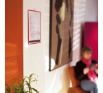 Pochette avec cadre à suspendre Tarifold A4 rouge 5 pièces