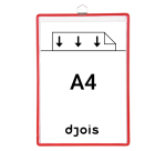 Pochette avec cadre à suspendre Tarifold A4 rouge 5 pièces