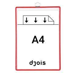 Pochette avec cadre à suspendre Tarifold A4 rouge 5 pièces