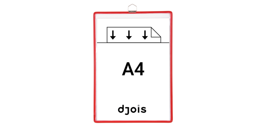 Pochette avec cadre à suspendre Tarifold A4 rouge 5 pièces