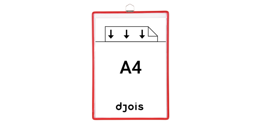 Pochette avec cadre à suspendre Tarifold A4 rouge 5 pièces