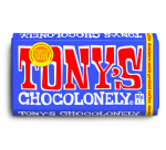 Tony's Chocolonely chocolate bar dark milk, pretzel 90g
