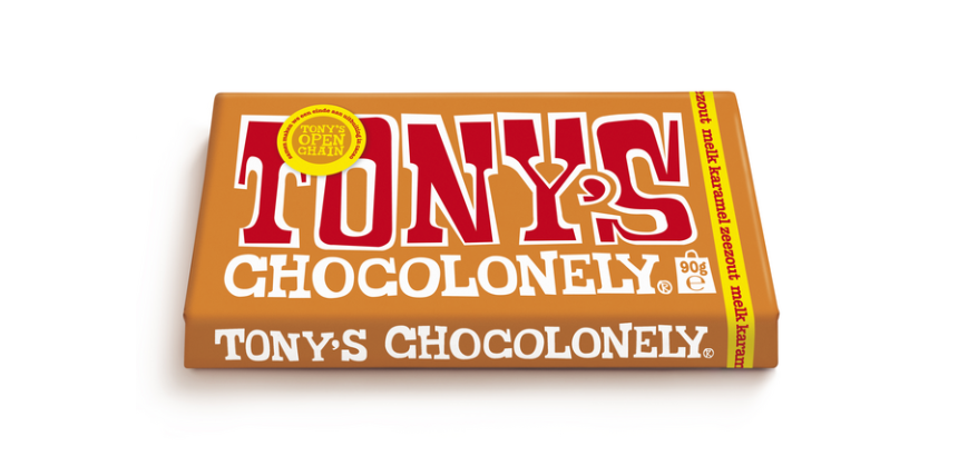 Chocolat Tony's Chocolonely tablette lait caramel sel marin 90g