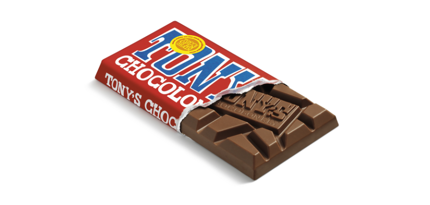 Chocolade Tony's Chocolonely melk reep 90 gram