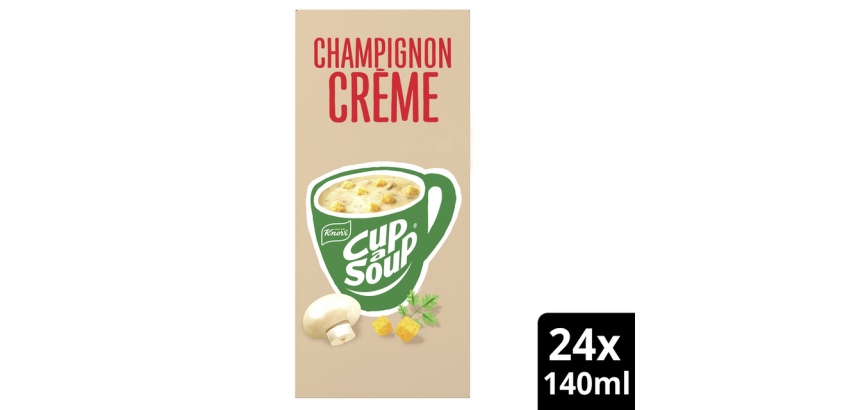 Cup-a-Soup Knorr Crème de champignons 24x 140ml