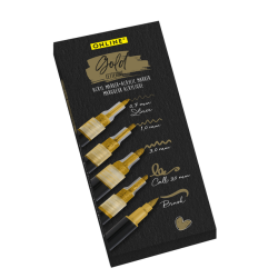 Marqueur acrylique Online lettering 5 largeurs or
