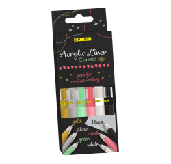 Liner acrylique Online Classic assorti 6 pièces