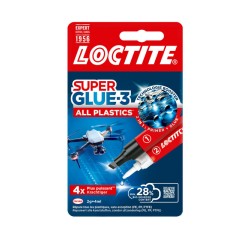 Secondenlijm Loctite All Plastic 2gram + 4 ml