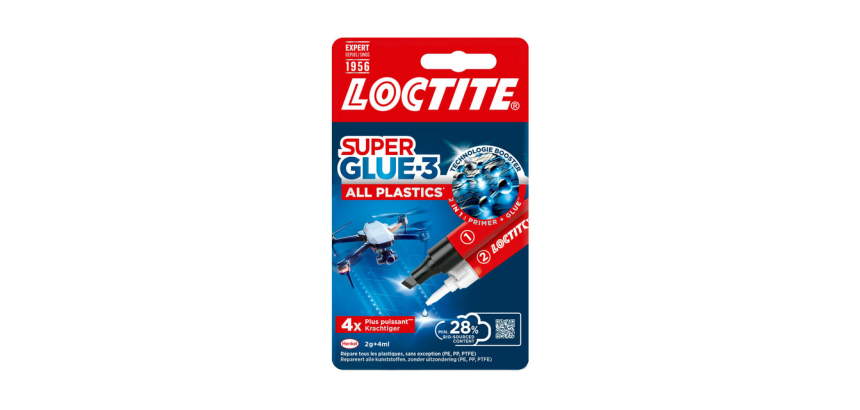 Secondenlijm Loctite All Plastic 2gram + 4 ml