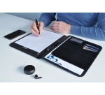 Conférencier DESQ A4 cuir synthétique noir