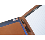 Conférencier DESQ A4 cuir synthétique marron