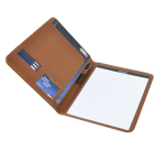 Conférencier DESQ A4 cuir synthétique marron