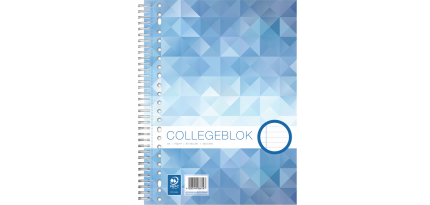 Arbeitsblock A4 liniert 23 Löcher 80 Blatt 70g