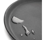 Plateau Olympia Kristallon antidérapant rond Ø40,6cm PP noir