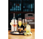 Plateau Olympia Kristallon antidérapant rond Ø35,6cm PP noir