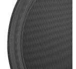 Plateau Olympia Kristallon antidérapant rond Ø35,6cm PP noir