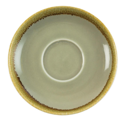 Soucoupe cappuccino Olympia Kiln Ø16cm 6 pièces vert mousse