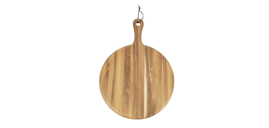 Planche Olympia bois d'acacia rond Ø33cm