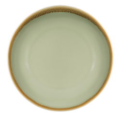 Assiette Olympia Kiln plate Ø23cm 6 pièces vert mousse