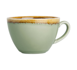Tasse cappuccino Olympia Kiln 340ml vert mousse 6 pièces