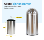 BRASQ Push Bin PB230+ 30 liters stainless steel