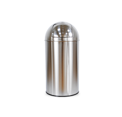 Afvalbak BRASQ Push Bin PB230+ 30 liter rvs