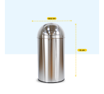BRASQ Push Bin PB230+ 30 liters stainless steel