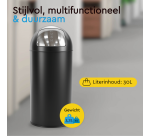 Poubelle BRASQ Push Bin  PB230+ 30 llitres noir