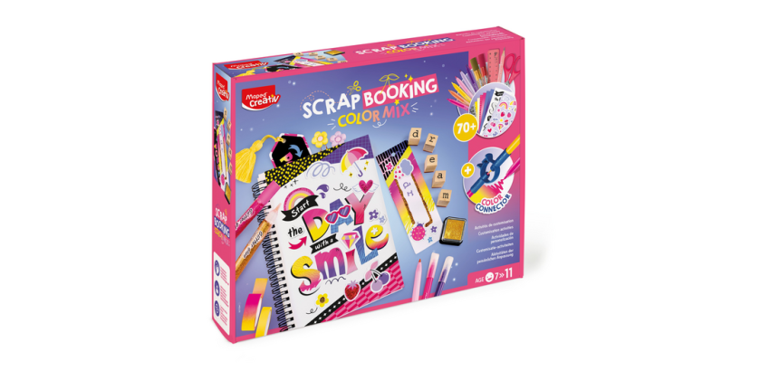 Coffret Scrapbooking Maped Creativ Color Mix 70 pièces
