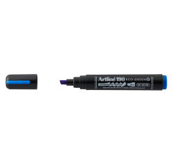 Marqueur permanent Artline 190 Dry Safe Eco biseau 2-5mm bleu