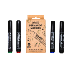 Marqueur permanent Artline 170 Dry Safe Eco ogive Medium assorti 4 pièces