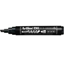 Marqueur permanent Artline 190 Dry Safe Eco biseau 2-5mm noir