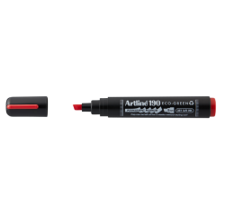 Marqueur permanent Artline 190 Dry Safe Eco biseau 2-5mm rouge