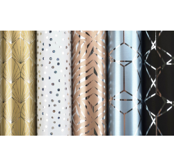 Inpakpapier Fancy vintage 150x70cm assorti