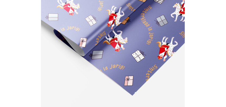Sint & Co gift wrap 200x70cm assorted