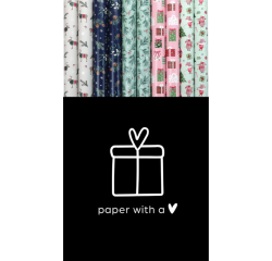 Papier cadeau Winter Wonders 200x70cm assorti