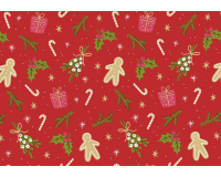 Rouleau pour appareil Gingerbreadman rouge 200mx30cm