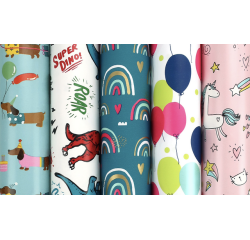 Geschenkpapier Rotolux Rosie 200x70cm sortiert