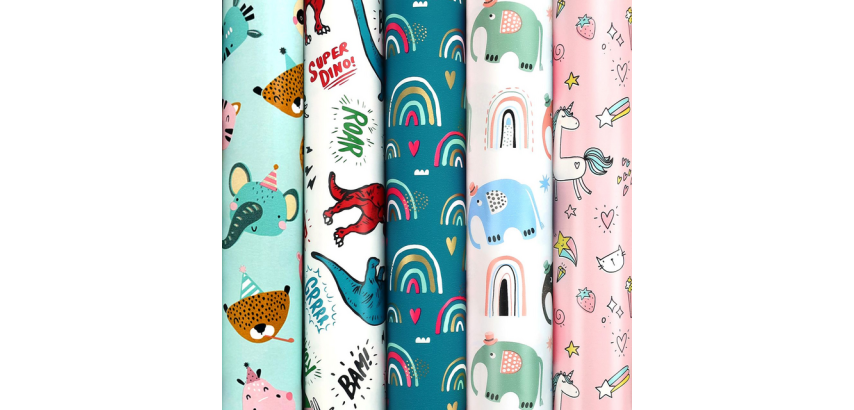 Geschenkpapier Rotolux Rosie 200x70cm sortiert