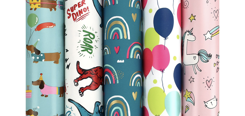 Geschenkpapier Rotolux Rosie 200x70cm sortiert