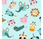 Inpakpapier Rotolux Rosie 200x70cm assorted