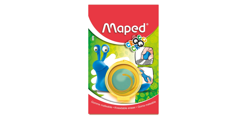 Gomme malléable Maped Croc Croc bleu blister 1 pièce